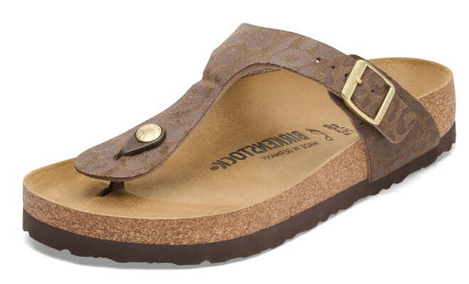 Birkenstock Gizeh SYN Leo Mocca