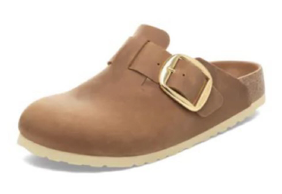 Birkenstock Boston Big Buckle LEOI Cognac HEX