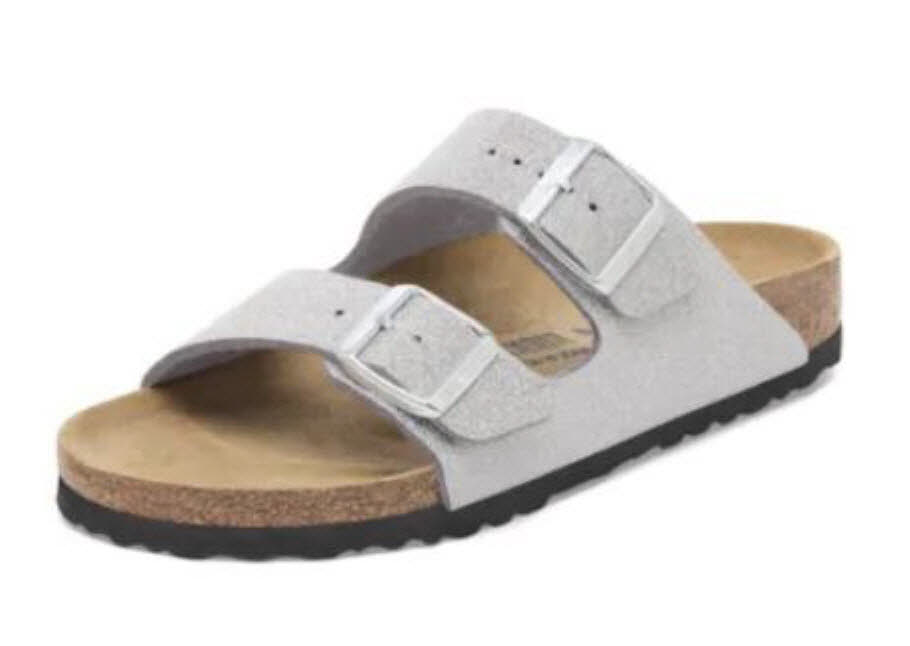 Birkenstock Arizona SYN Shiny Glitter Silver