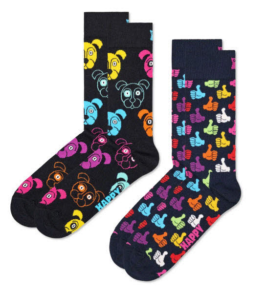 Happy Socks Dog Sock 2-Pack