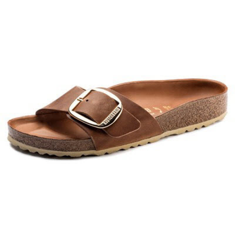 Birkenstock Madrid Big Buckle FL Cognac HE