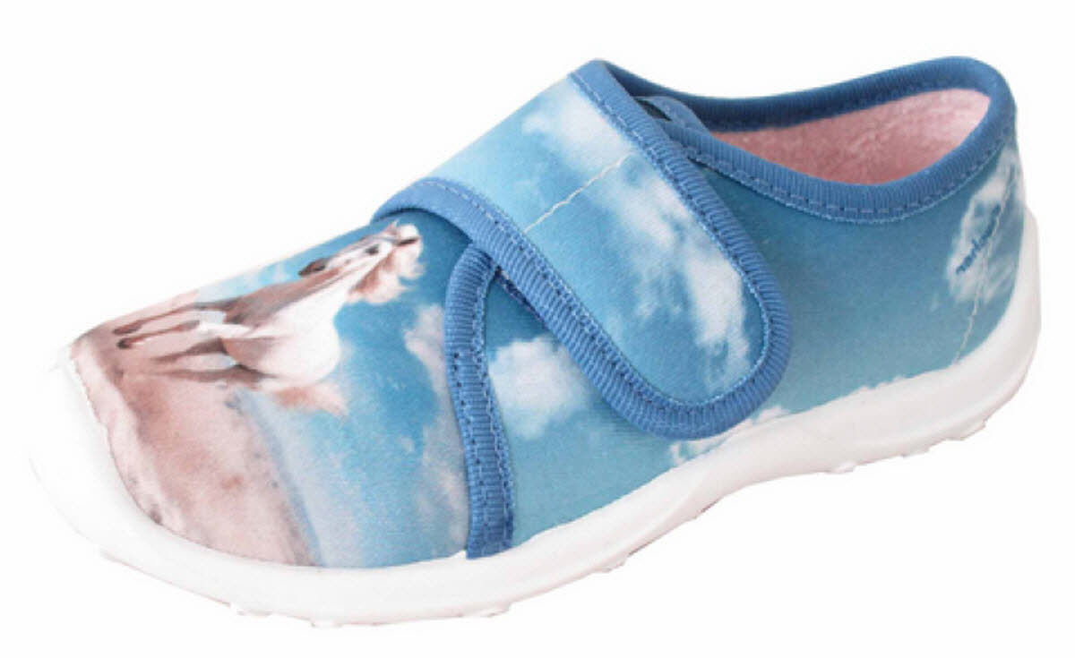 Fischer-Markenschuh Kinder-Klett-Hausschuh