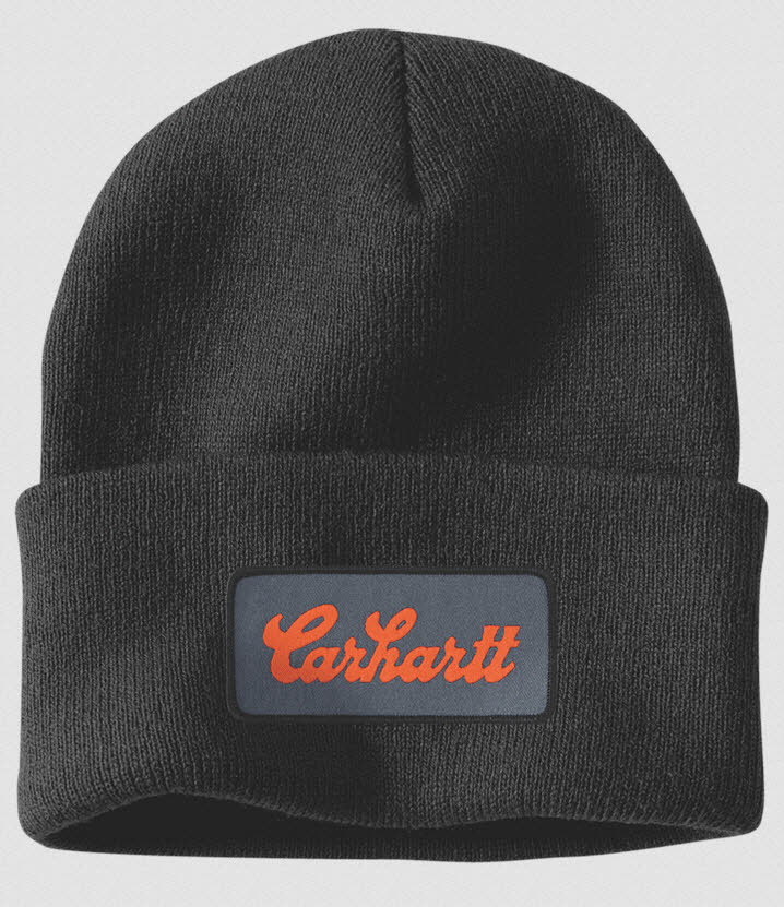 Carhartt Knit Cuffed Script Patch Beanie