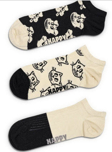 Happy Socks 3-Pack PetsLow Sock