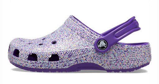 Crocs Classic Glitter Clog T White/Multi
