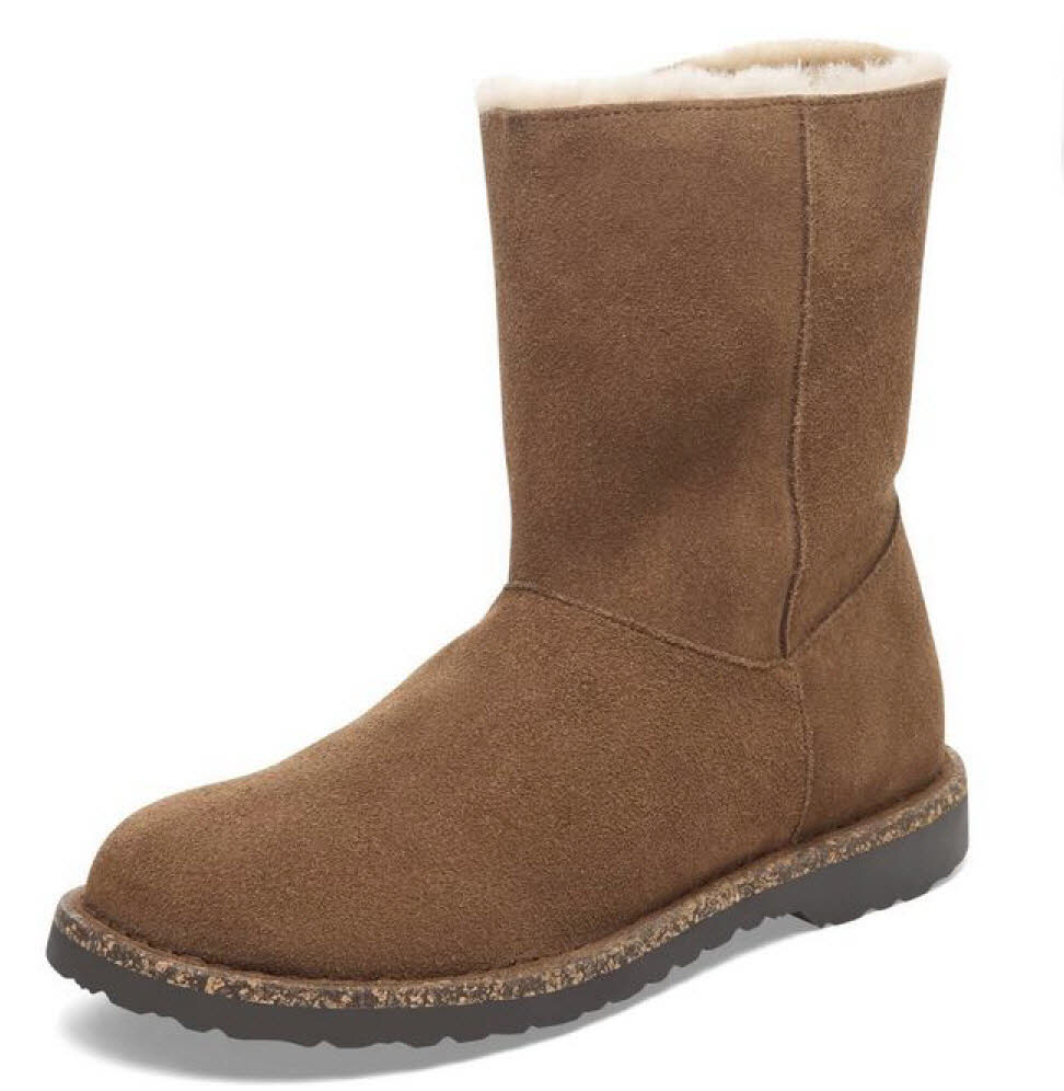 Birkenstock Uppsala Zip Shearling LEVE Dark Tea