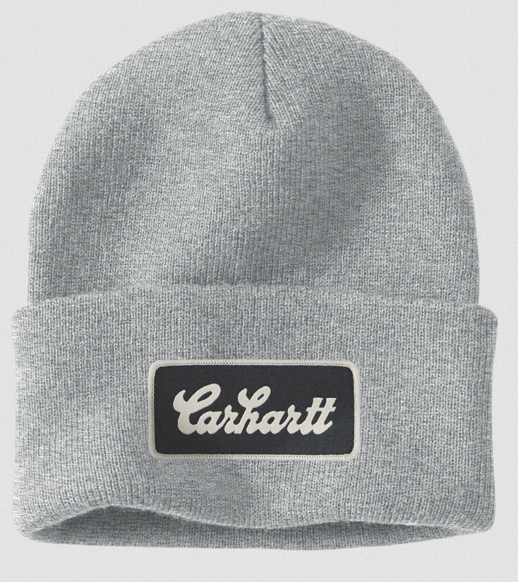 Carhartt Knit Cuffed Script Patch Beanie