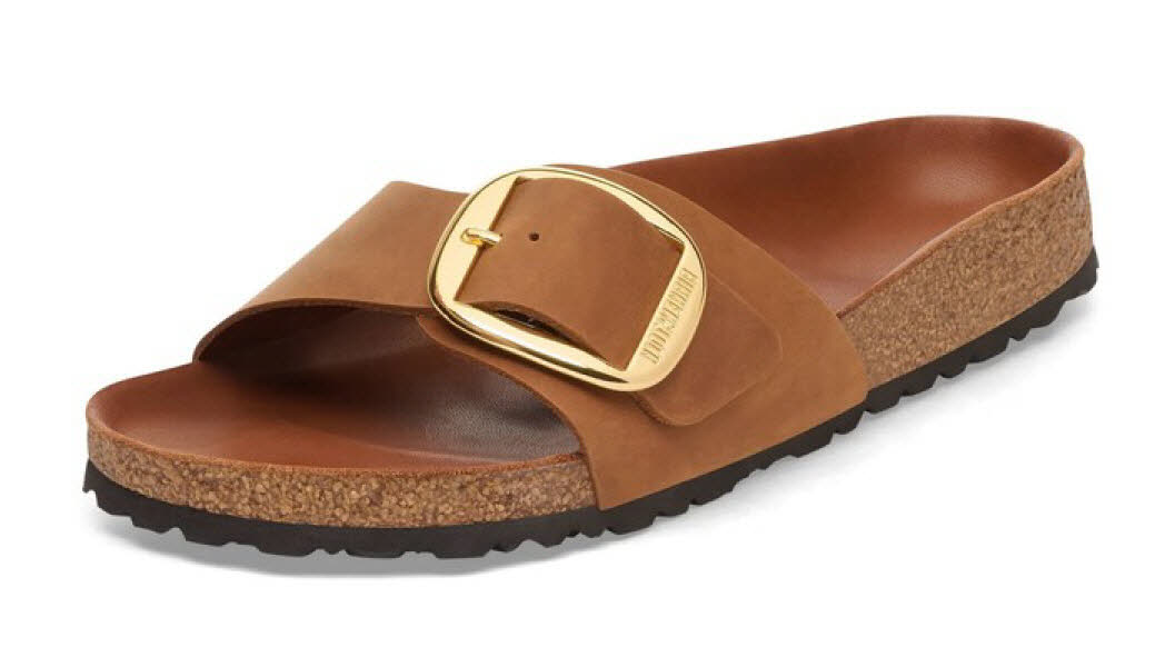 Birkenstock Madrid Big Buckle LEOI Saddle Brown HEX
