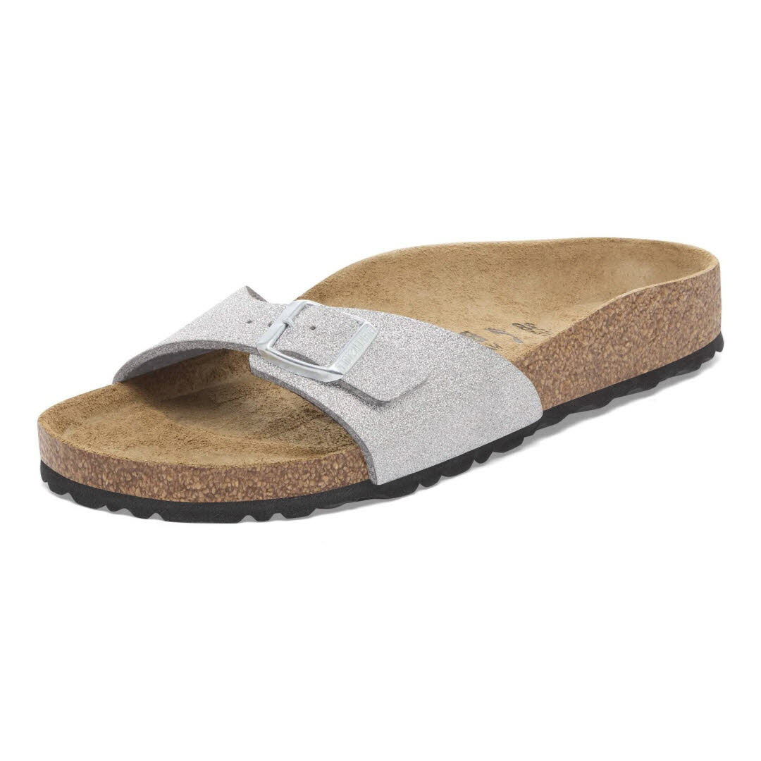 Birkenstock Madrid SYN Shiny Glitter Silver